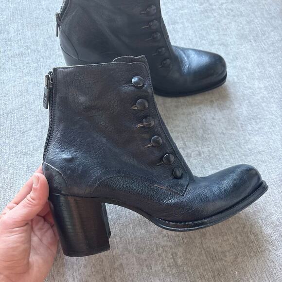 Jo ghost Shoes - Jo Ghost 3082 Black Leather Ankle Boots